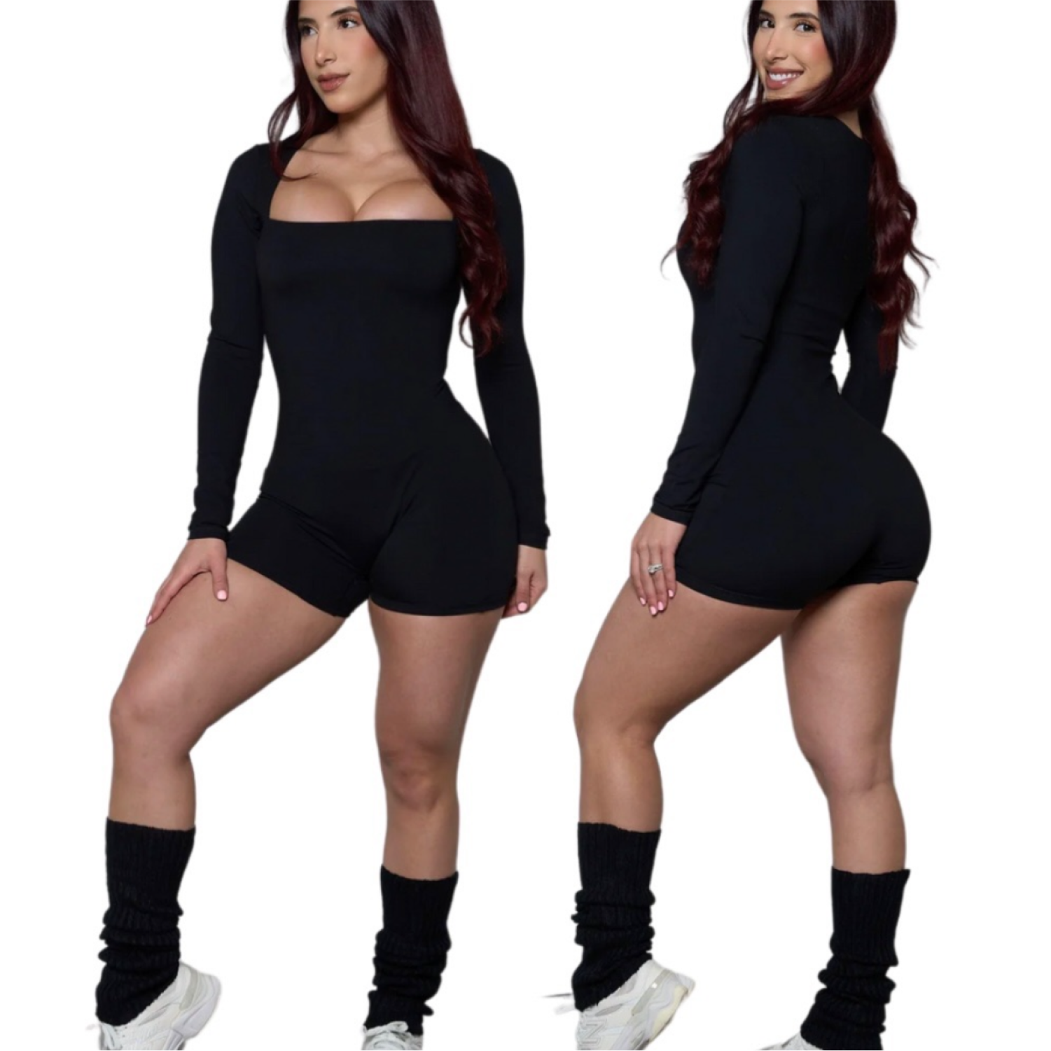 Enterizo Long Sleeve - Negro