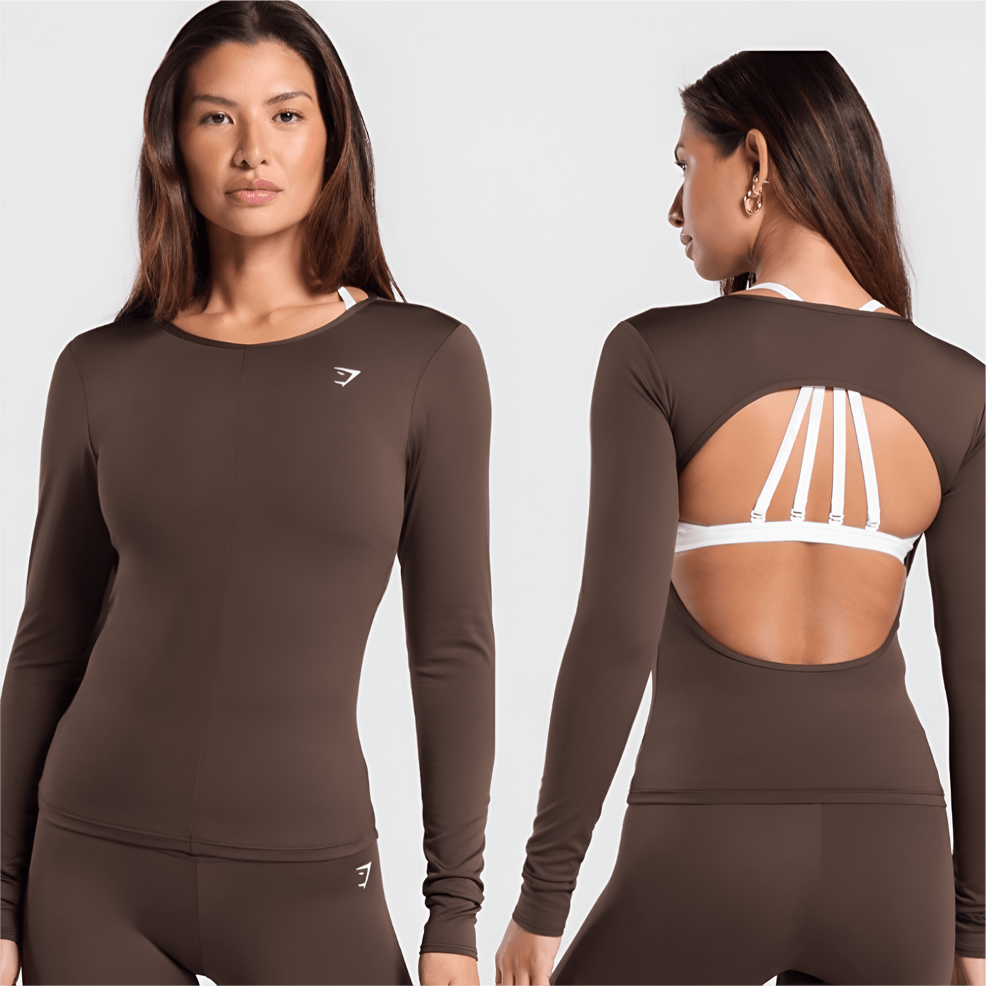 Everyday Open Back long  Sleeve Top