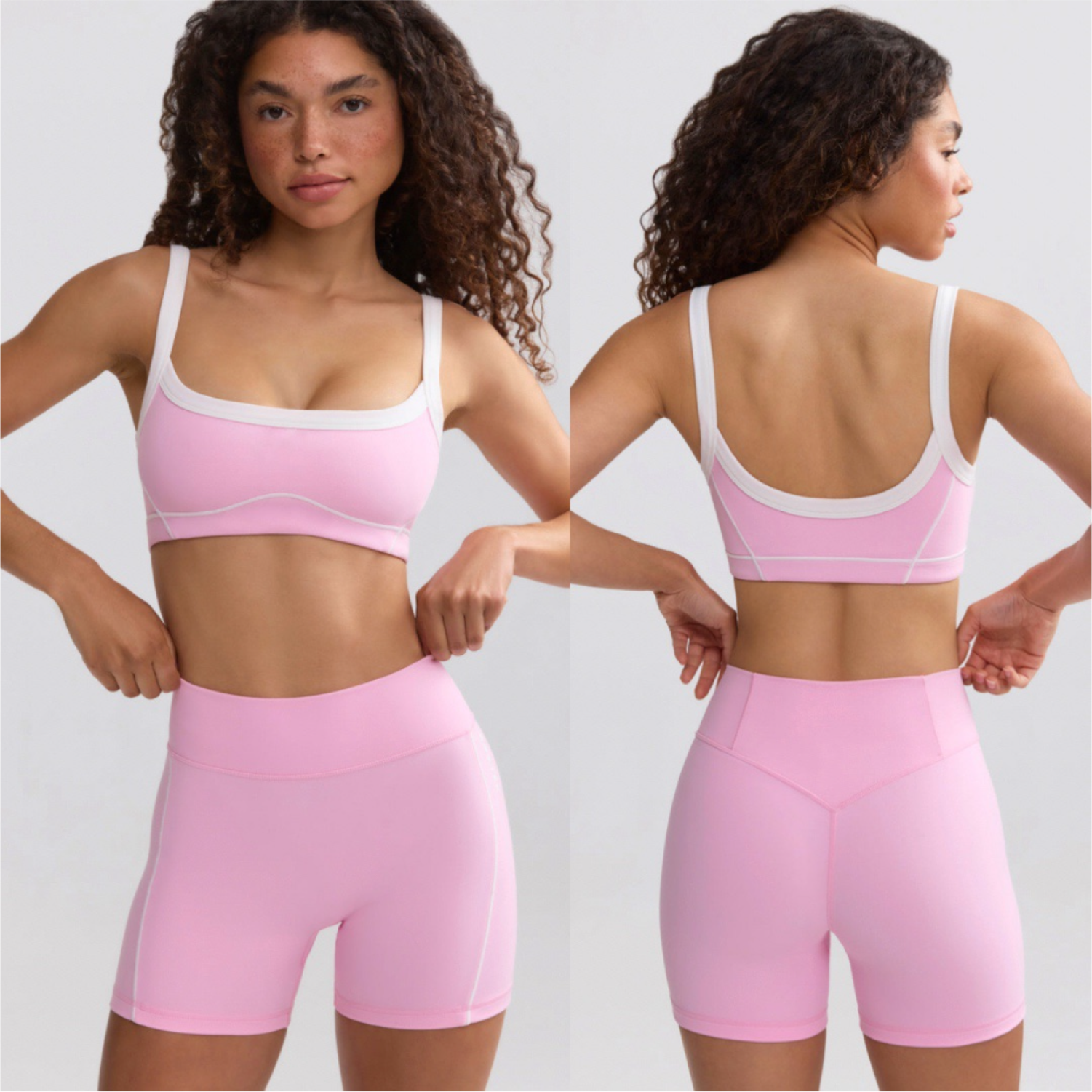 Set Top + Short - Rosado