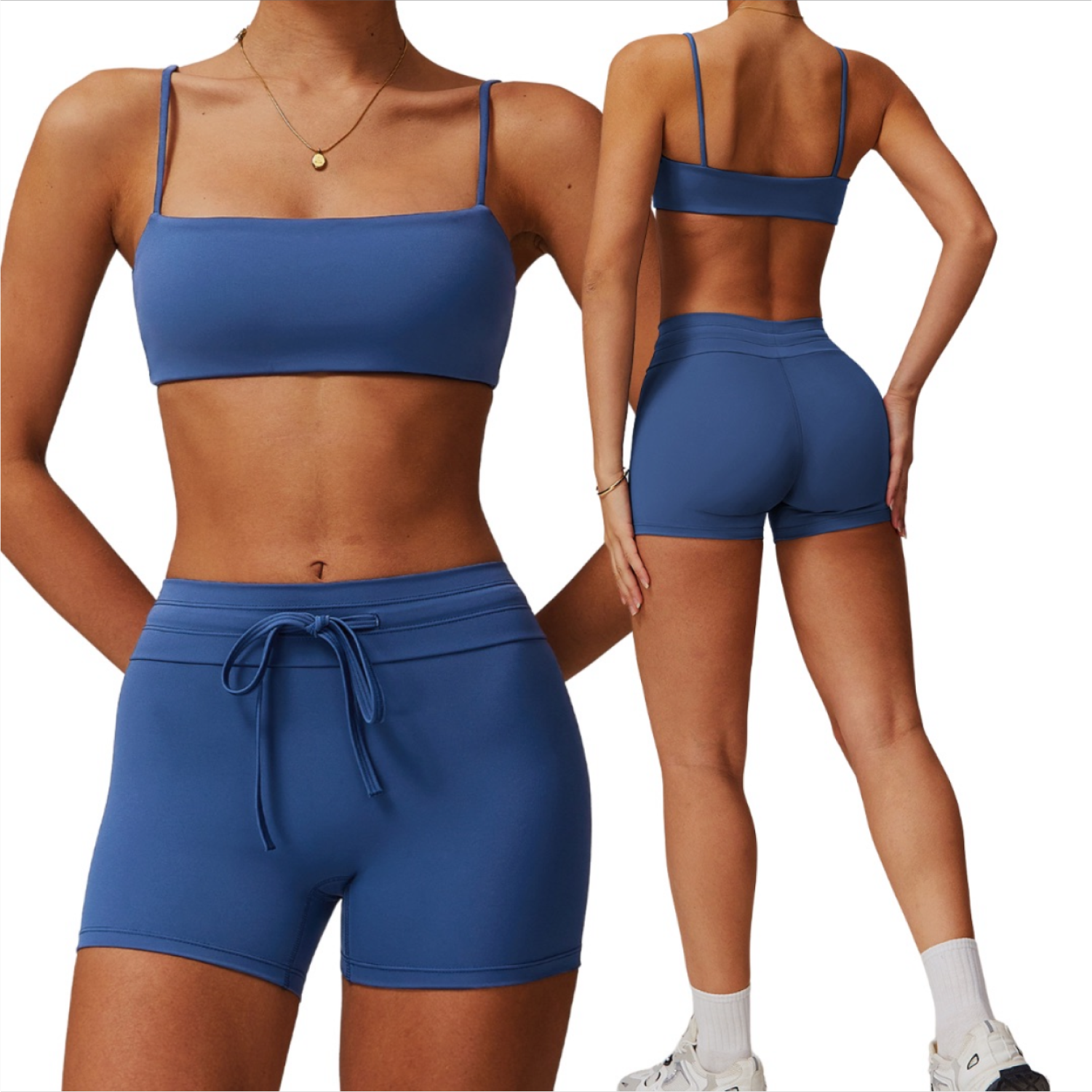 Set Back2basics Top + Short - Azul