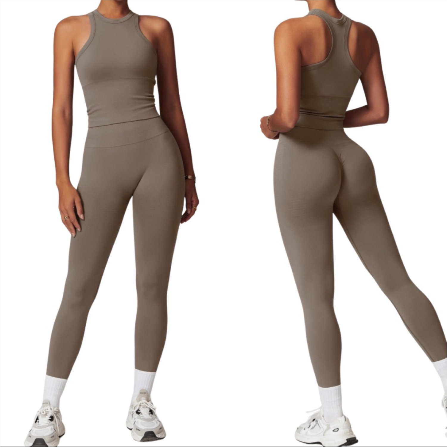 Set Tank Top + Legging - Beige