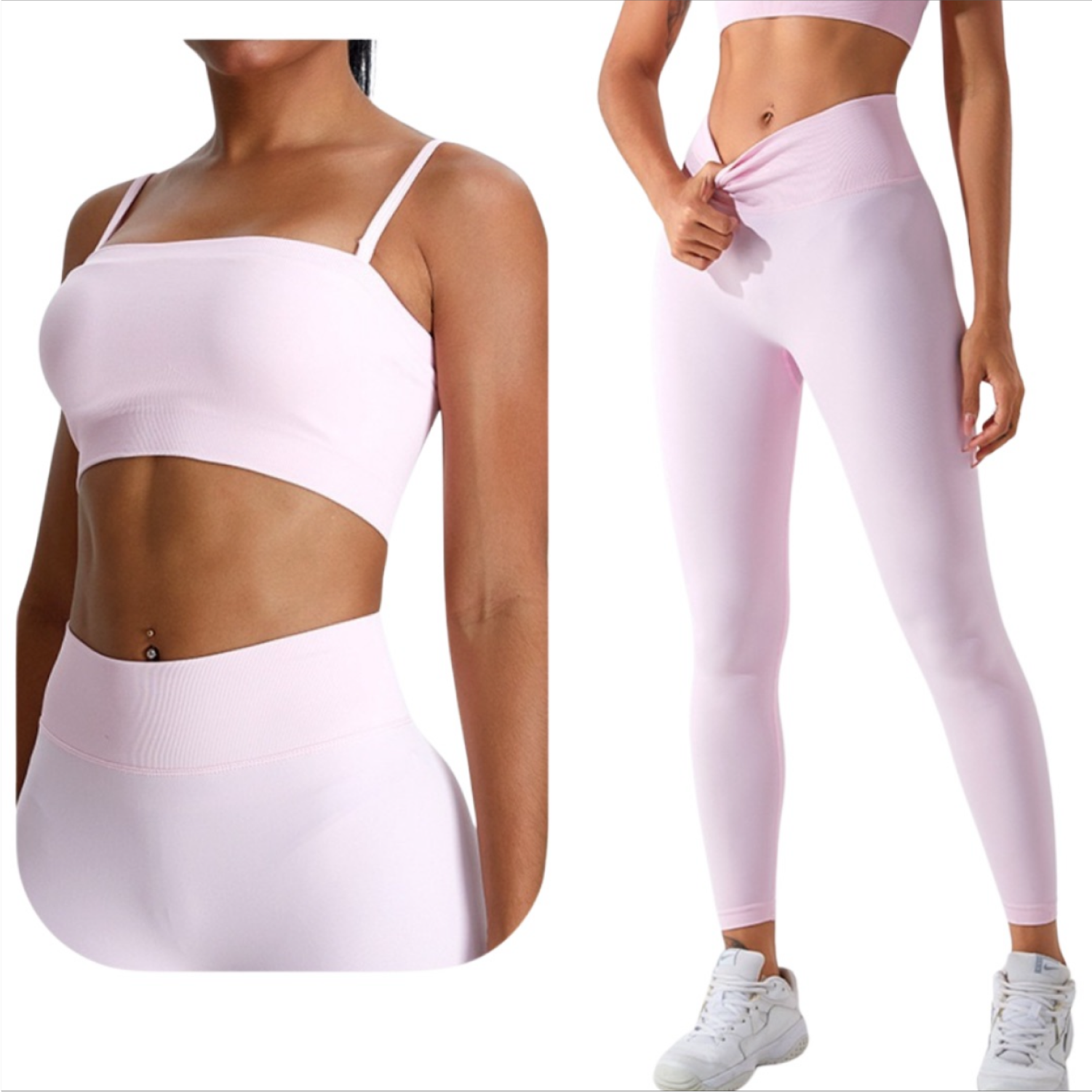 Set Top Multifuncional + Legging - Rosa