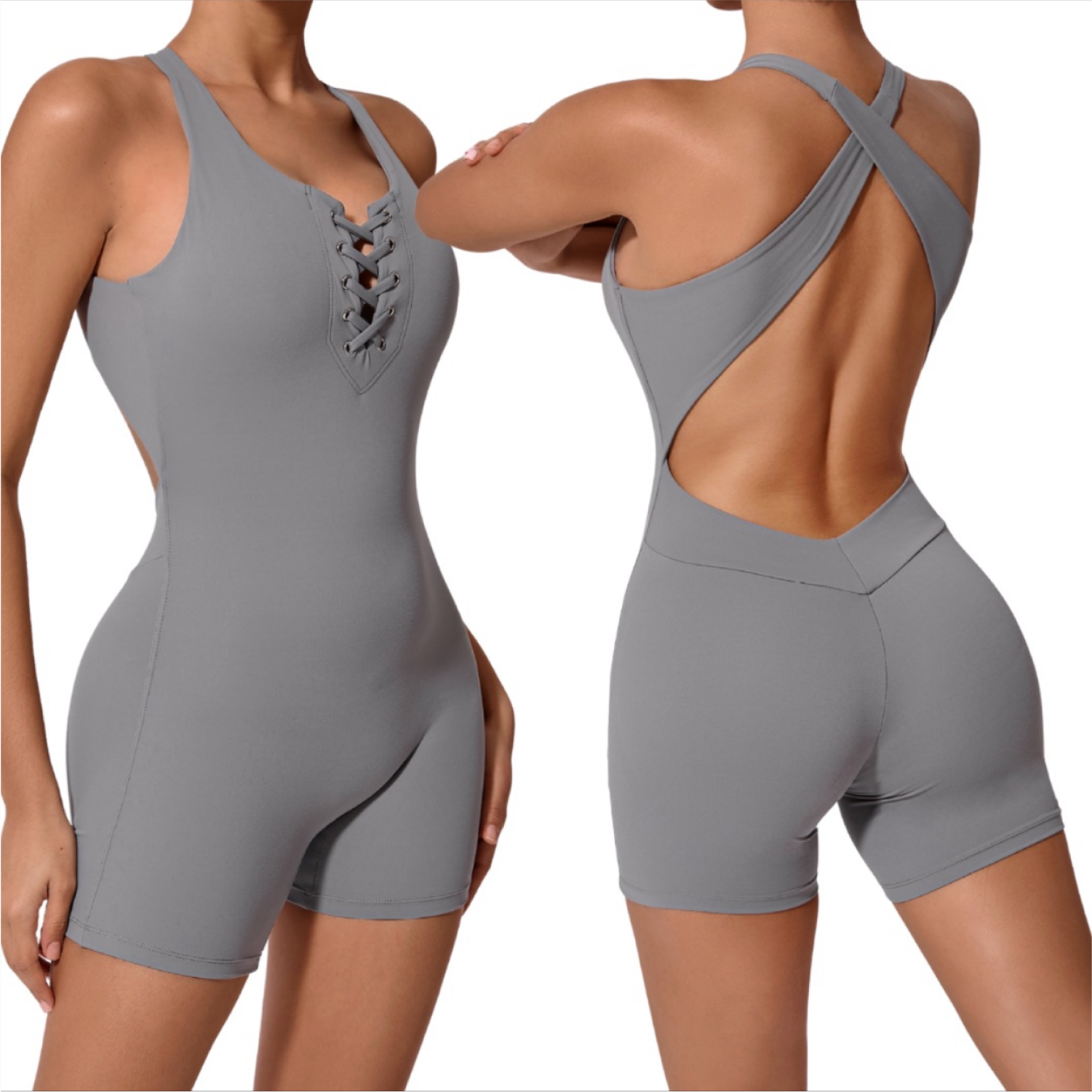 Enterizo de Short Gris