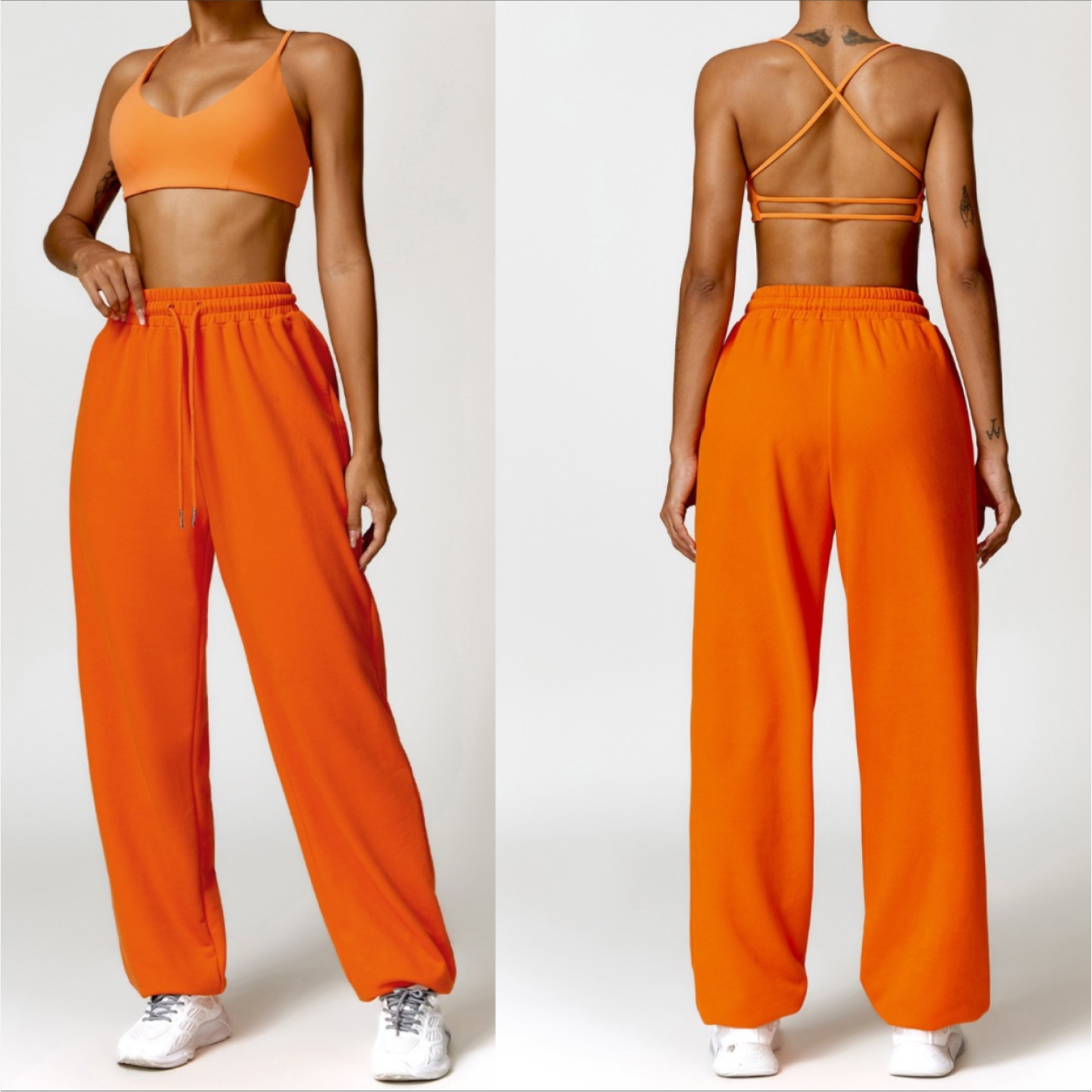 Set Naranja Top + Jogger