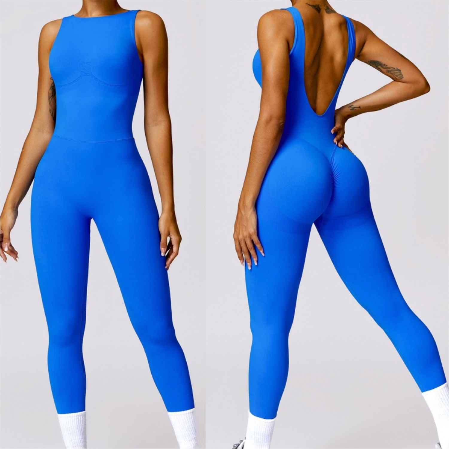 Enterizo Seamless - Azul Rey