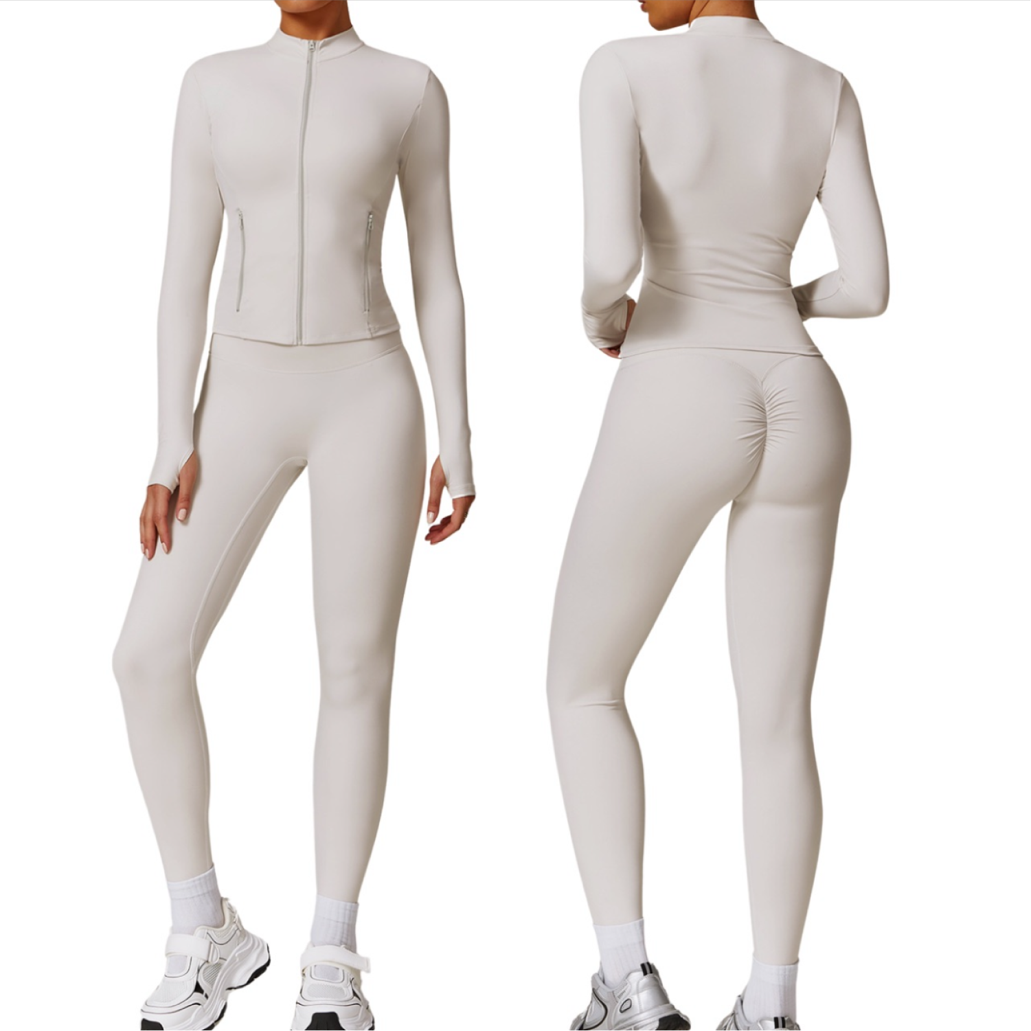 Set Chaqueta + Legging - Color Hueso