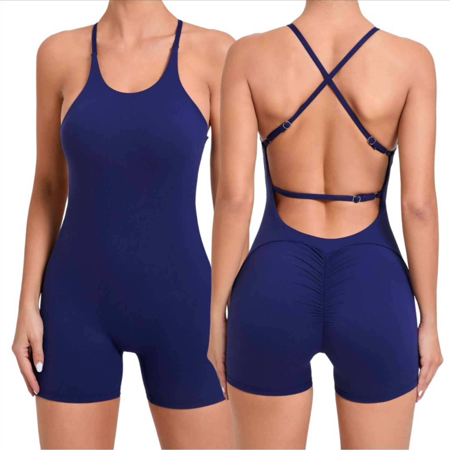 Enterizo Corto Escotado - Navy