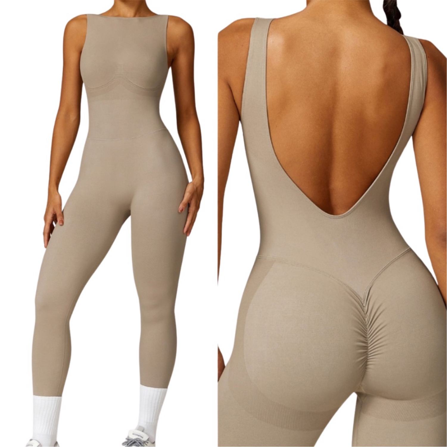 Enterizo Seamless - Beige