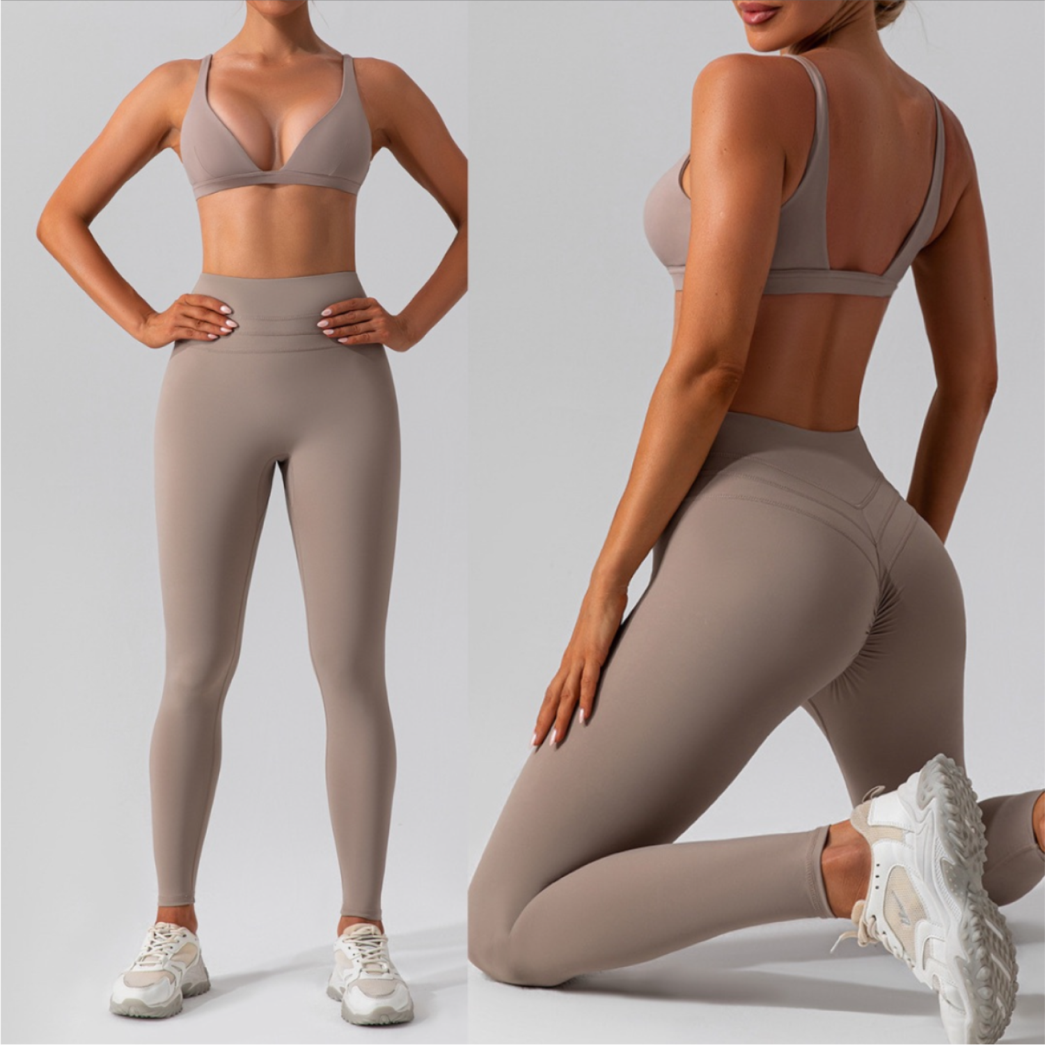 Set Top + Legging - Beige