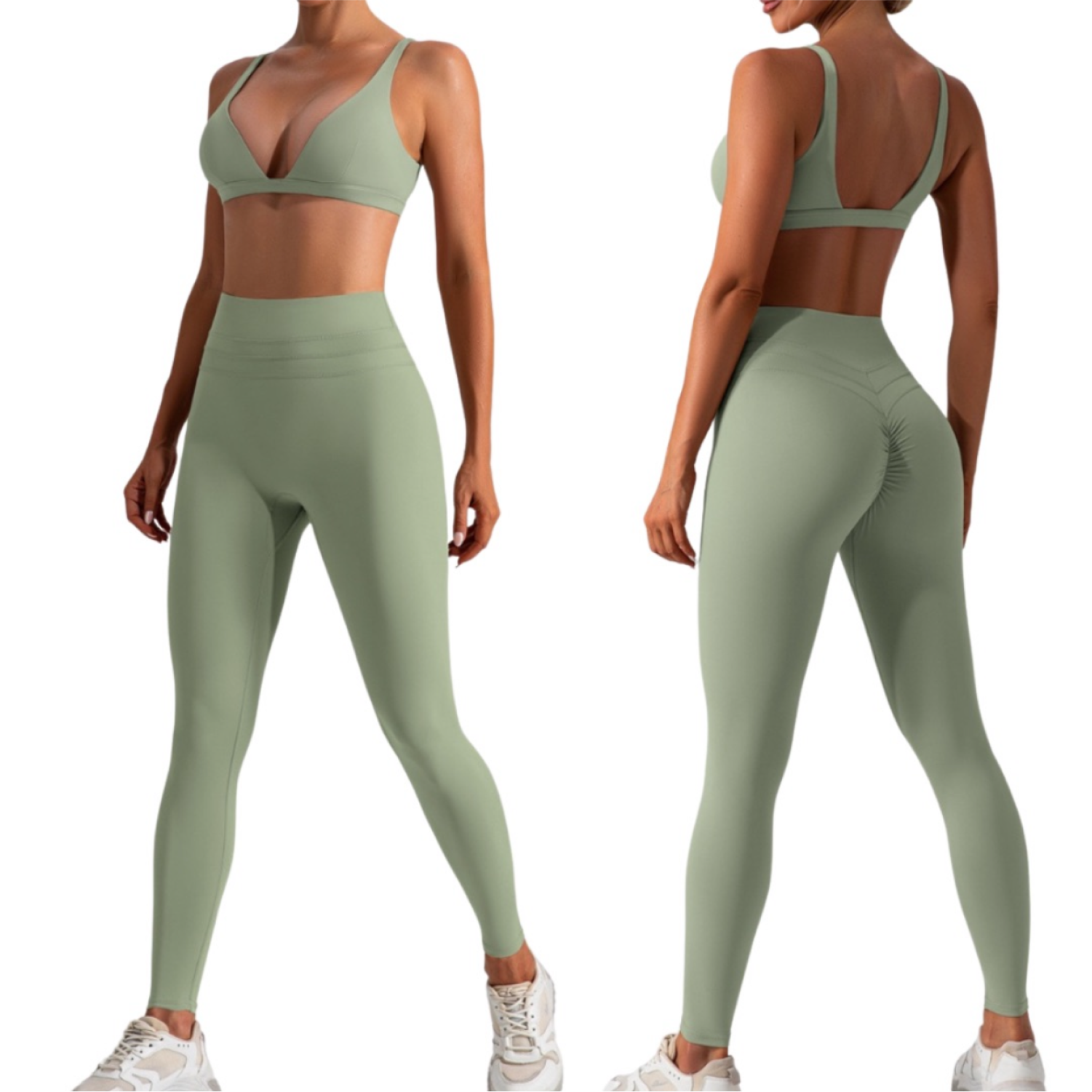 Set Top + Legging - Verde