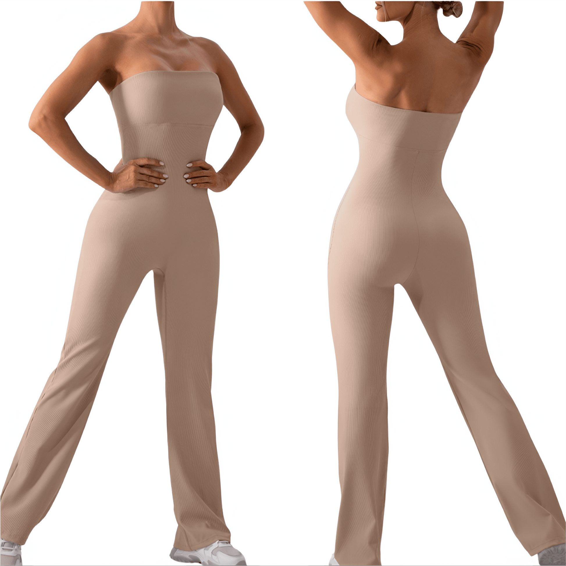 Enterizo Strapless Beige