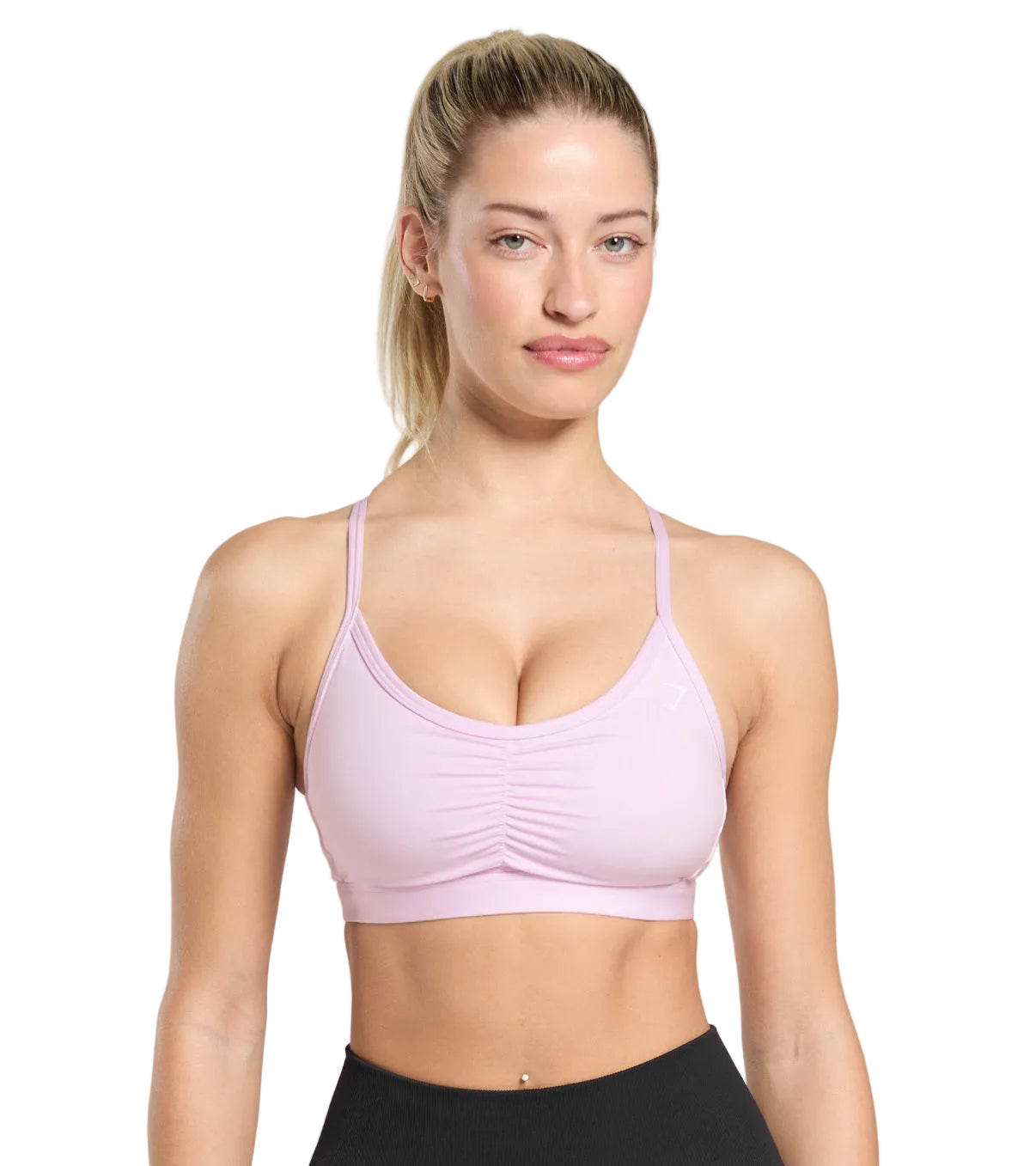 Ruched sports bra