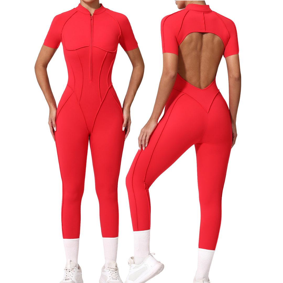 Enterizo Siluet manga corta con zipper